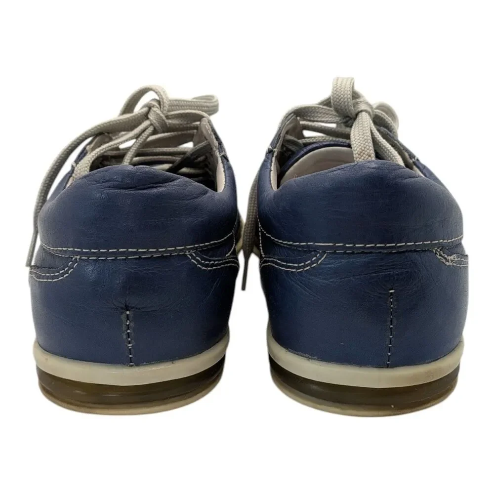 Renato Calçados Men's Blue Leather Casual Sneakers US 8 Athleisure Street Wear